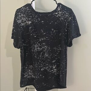 Carbon Size XL Black and White Women's Top